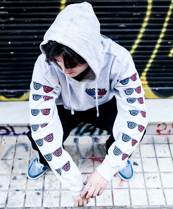 GOODBIE KARRY 3D PREMIUM HOOD HEATHER GREY