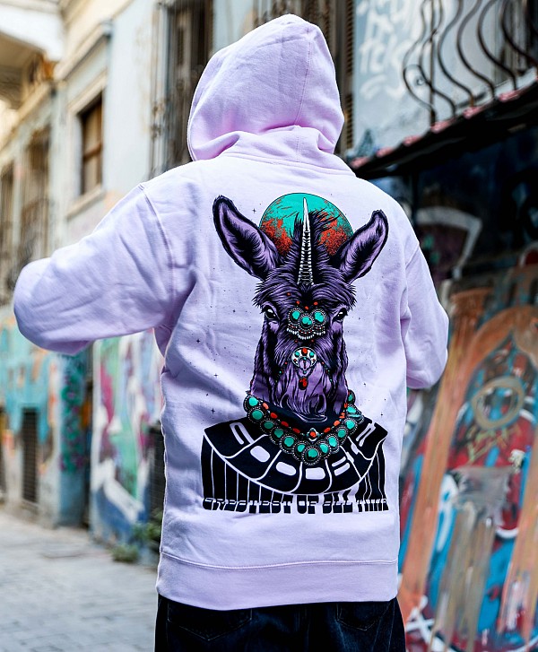 GOODBIE G.O.A.T UNIDONK PREMIUM ZIP HOOD PINK