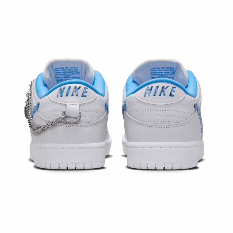 NIKE SB X NICOLE HAUSE DUNK LOW PRO WHITE/UNIVERSITY BLUE-WHITE