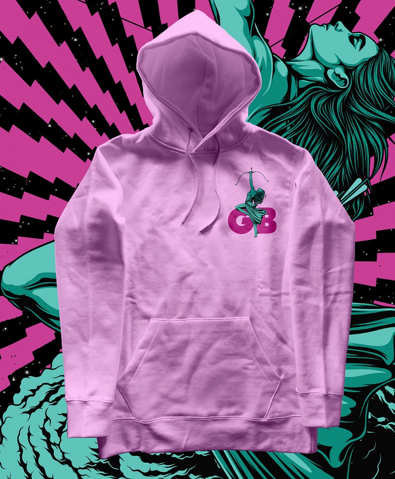GOODBIE WAR GAMES NUCLEAR ARCHERY PREMIUM HOOD PINK