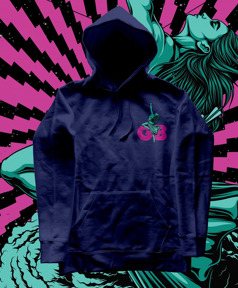 GOODBIE WAR GAMES NUCLEAR ARCHERY PREMIUM HOOD NAVY