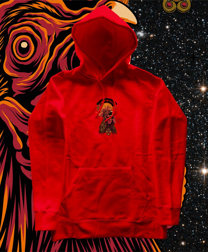 GOODBIE G.O.A.T PLAY CHICKEN PREMIUM HOOD RED