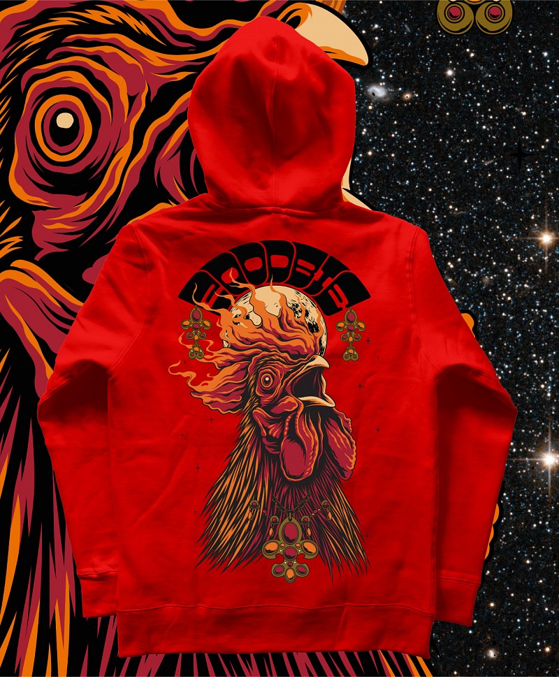 GOODBIE G.O.A.T PLAY CHICKEN PREMIUM HOOD RED