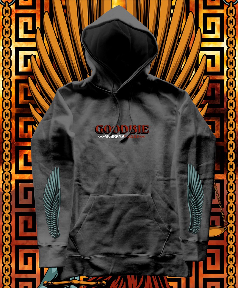 GOODBIE NEMESYS PREMIUM HOOD DIPPED BLACK