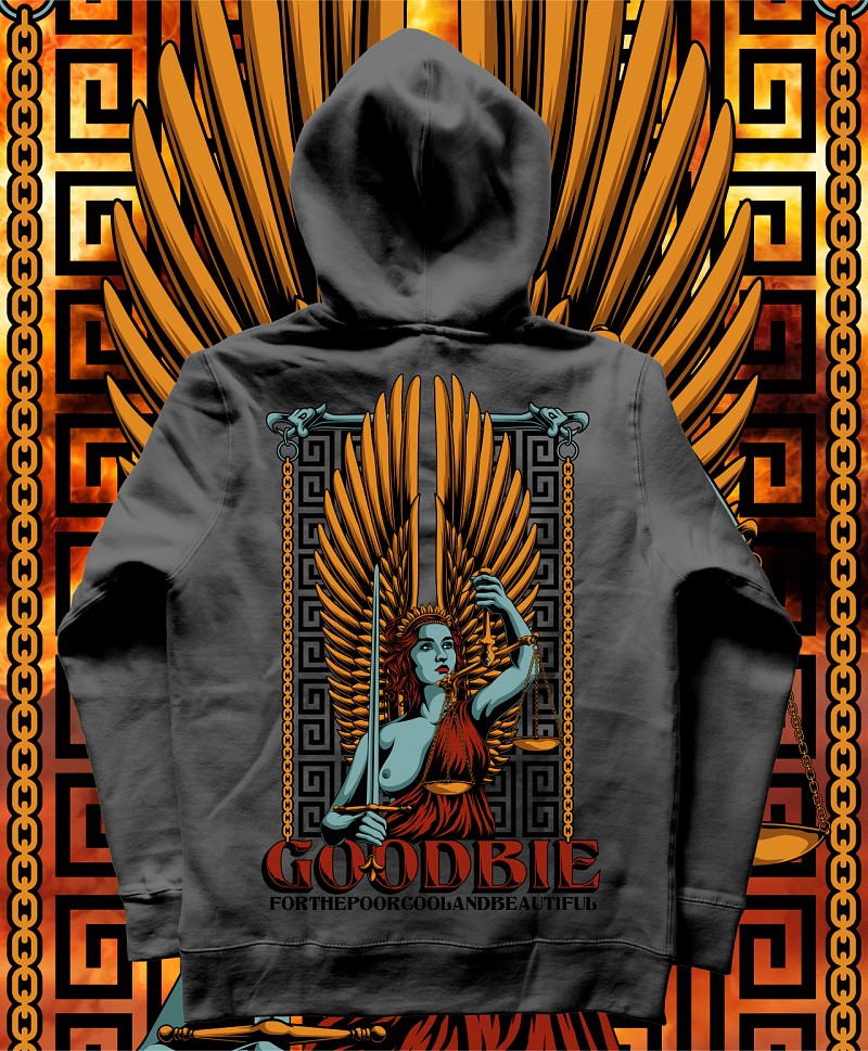 GOODBIE NEMESYS PREMIUM HOOD DIPPED BLACK