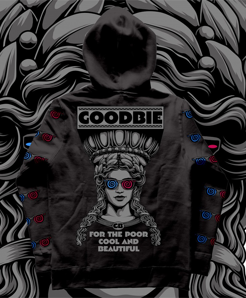 GOODBIE KARRY 3D PREMIUM HOOD BLACK