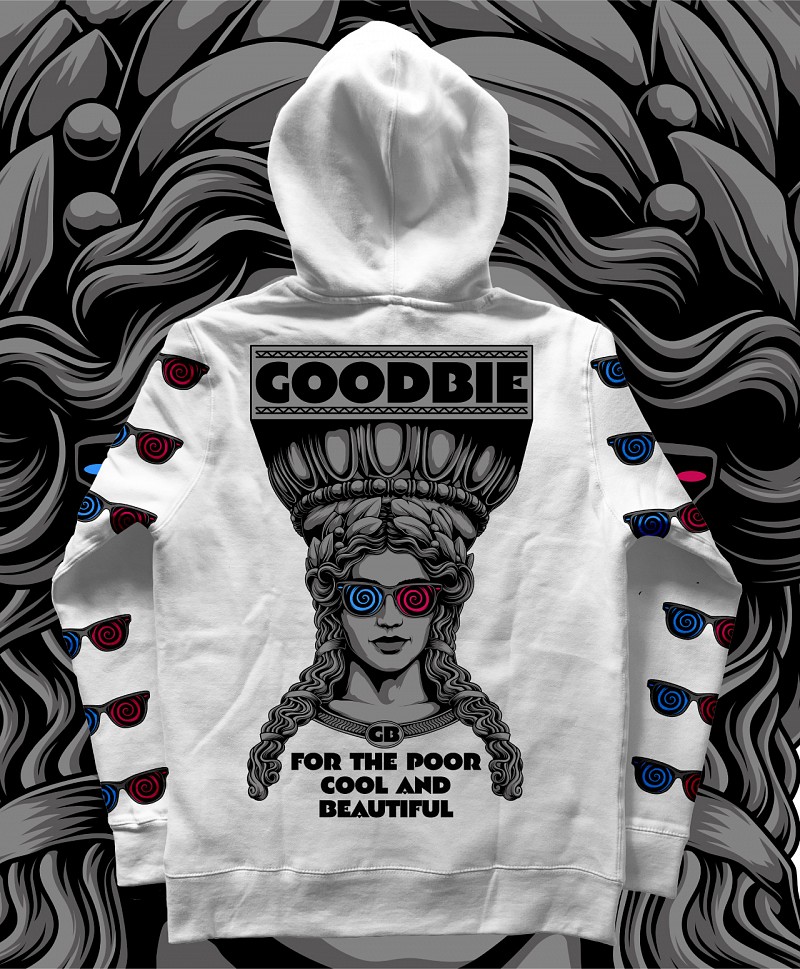 GOODBIE KARRY 3D PREMIUM HOOD WHITE