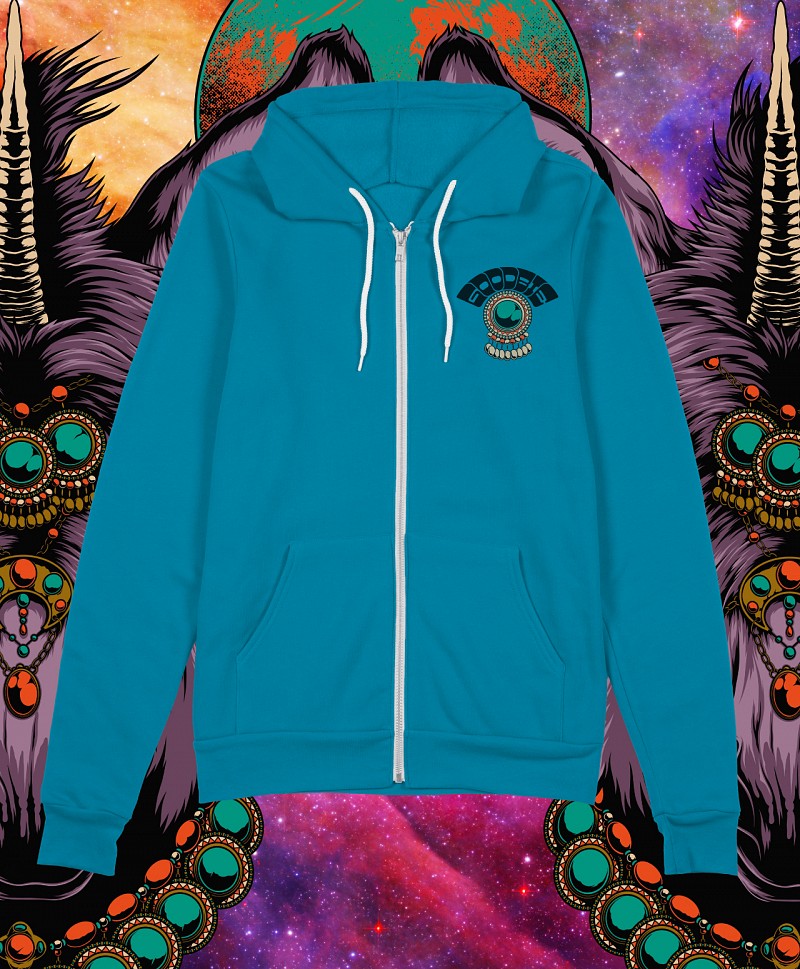 GOODBIE G.O.A.T UNIDONK ZIP HOOD ABYSS GREEN