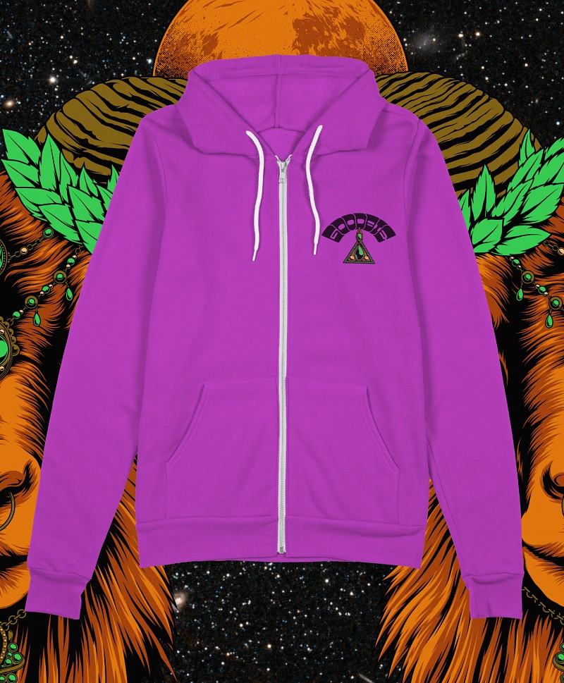 GOODBIE G.O.A.T GOAT ZIP HOOD DARK ORCHID