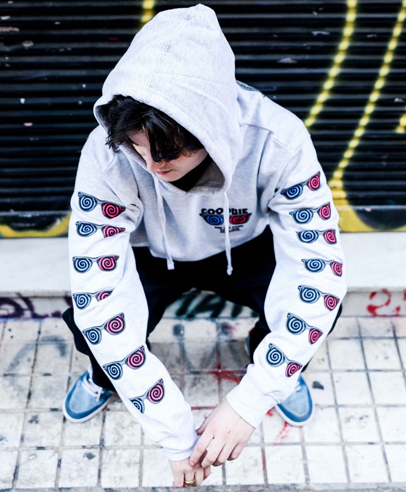 GOODBIE KARRY 3D PREMIUM HOOD HEATHER GREY