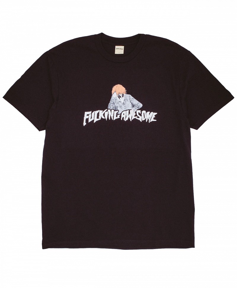 FUCKING AWESOME AIDAN PAINTING STAMP LOGO TEE BLACK