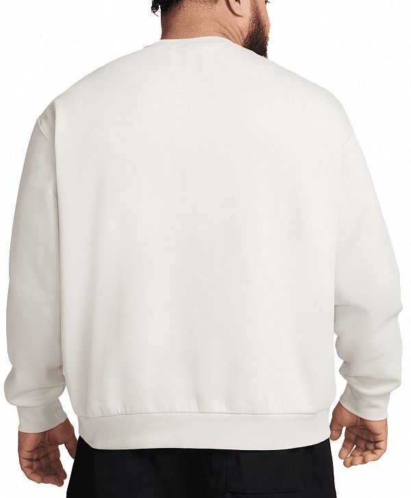 NIKE SB FLEECE SLIDER CREW LIGHT BONE/WHITE