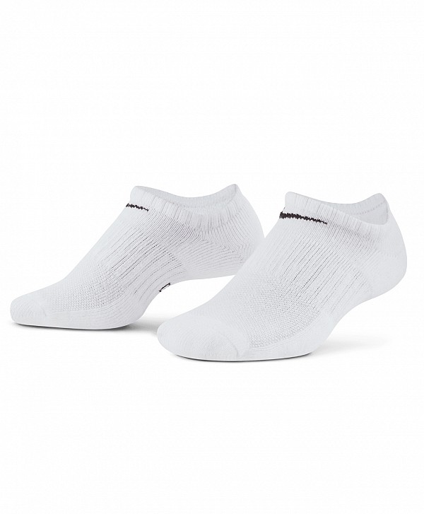 NIKE EVERYDAY CUSHION NO SHOW SOCKS 3-PACK WHITE/BLACK
