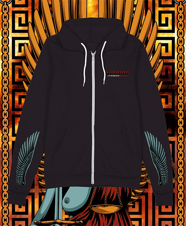 GOODBIE NEMESYS ZIP HOOD BLACK