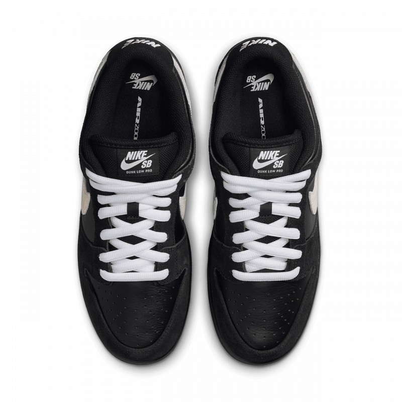 NIKE SB DUNK LOW PRO BLACK/WHITE-BLACK-GUM LIGHT BROWN