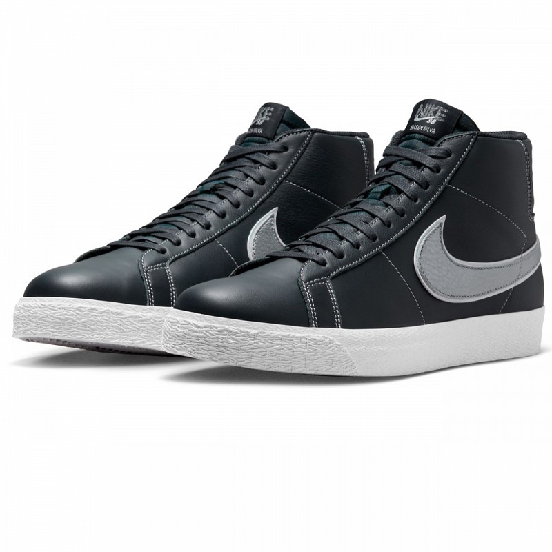 NIKE SB X MASON SILVA BLAZER MID BLACKENDED BLUE/WOLF GREY-BLACKENDED BLUE