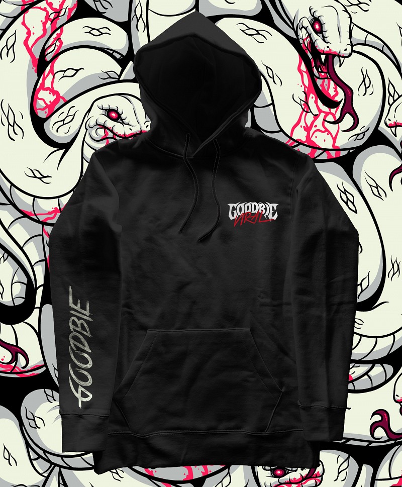 GOODBIE MEDUSA GLOW IN THE DARK PREMIUM HOOD BLACK