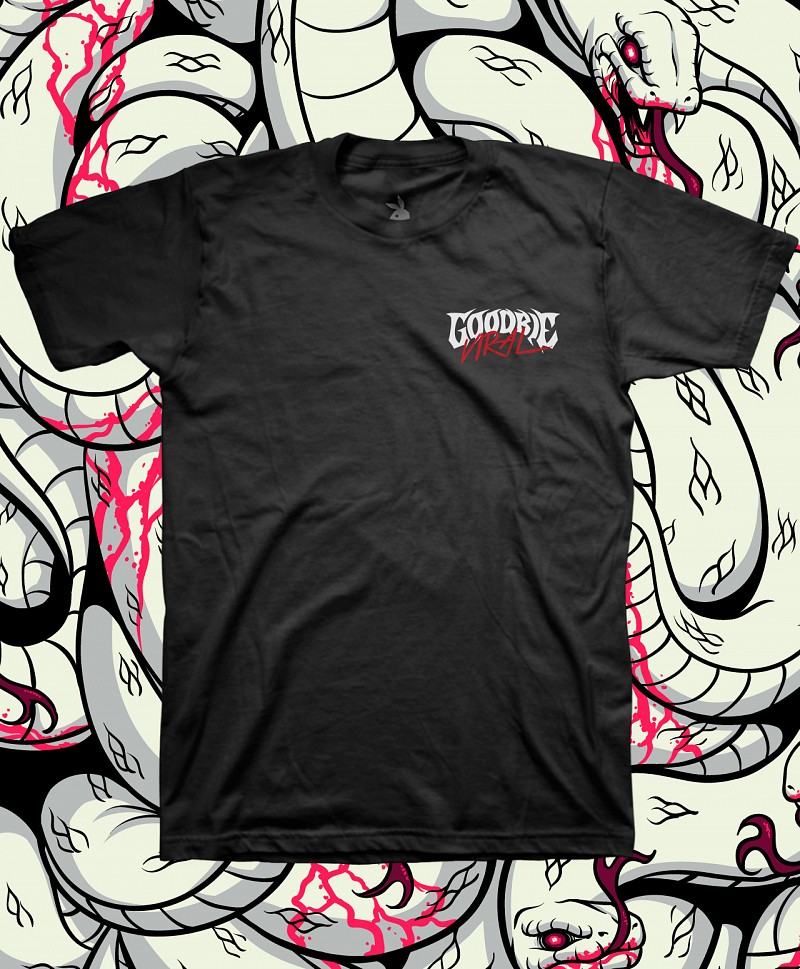GOODBIE MEDUSA GLOW IN THE DARK TEE BLACK