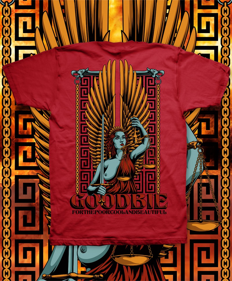 GOODBIE NEMESYS TEE CRANBERRY
