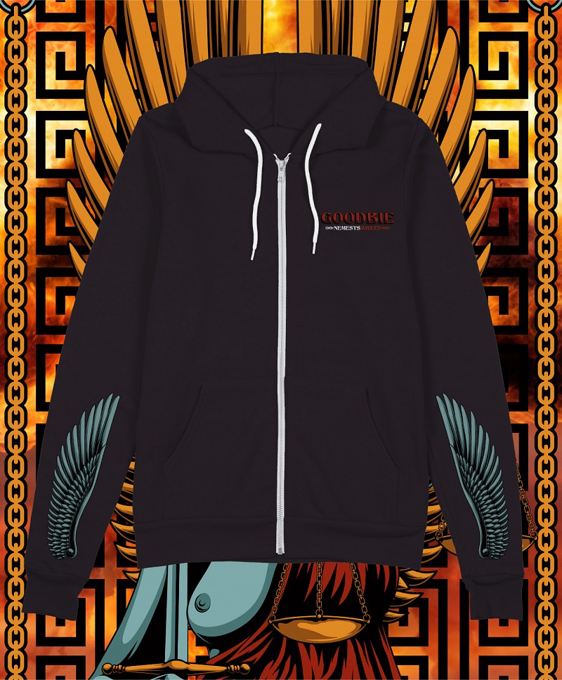 GOODBIE NEMESYS ZIP HOOD BLACK