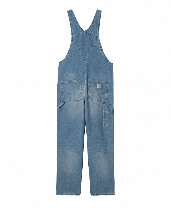 CARHARTT WIP BIB OVERALL BLUE LIGHT TRUE WASHED