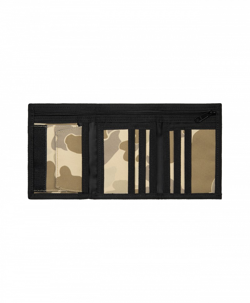 CARHARTT WIP ALEC WALLET CAMO DUCK DESERT