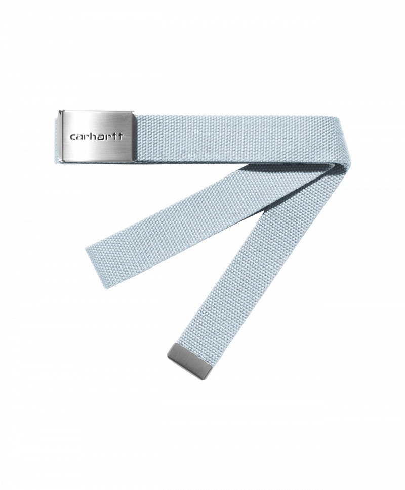 CARHARTT WIP CLIP BELT CHROME AIR SKY