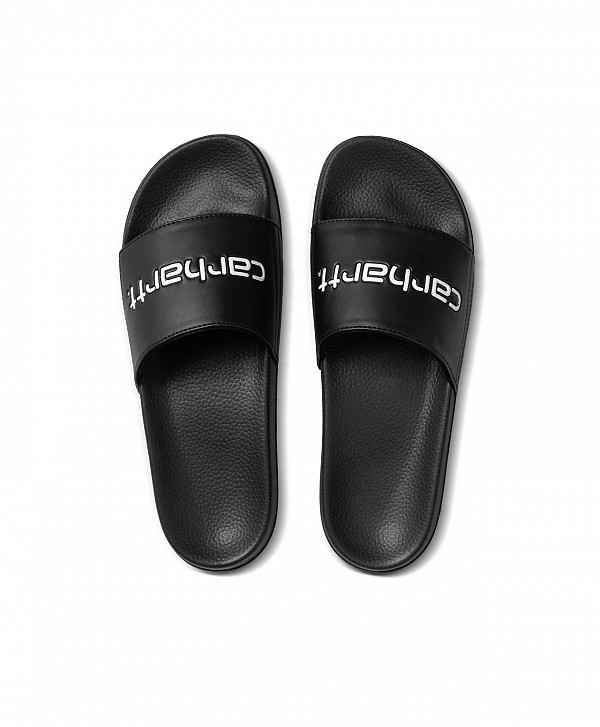CARHARTT WIP SLIPPERS BLACK/WHITE