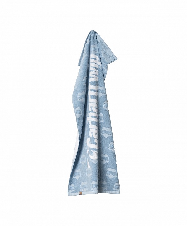 CARHARTT WIP HEART TRAIN SPORT TOWEL BLUEBIRD/WHITE