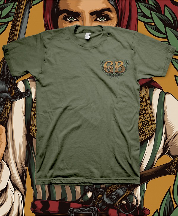 GOODBIE LOCAL HEROES BOUBOU TEE OLIVE