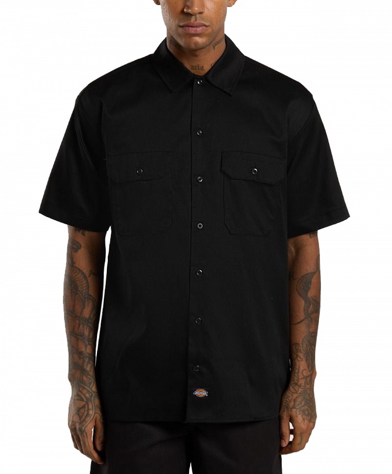 DICKIES SHORT SLEEVE WORK SHIRT BLACK