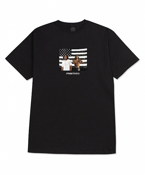 PRIMITIVE X OUTKAST STRIPES TEE BLACK