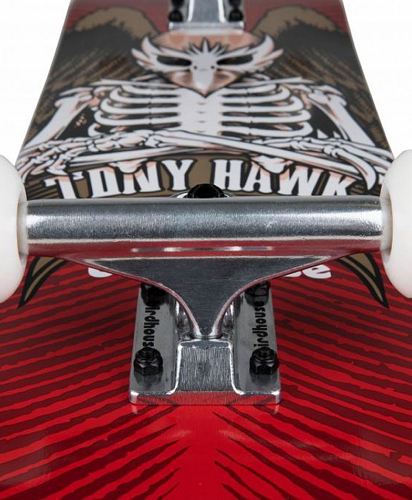 BIRDHOUSE HAWK ICON STAGE 1 COMPLETE SKATEBOARD 8" RED