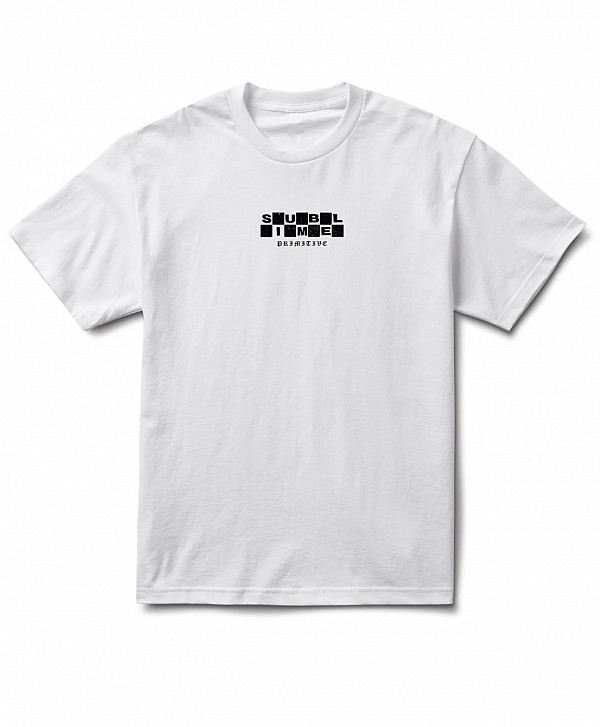 PRIMITIVE X SUBLIME BOARDWALK HEAVYWEIGHT TEE WHITE