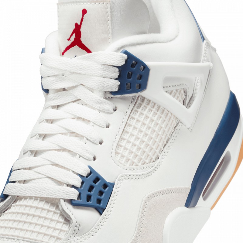 NIKE SB X AIR JORDAN 4 'NAVY' SUMMIT WHITE/WHITE-NAVY-NEUTRAL GREY