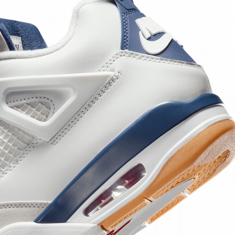 NIKE SB X AIR JORDAN 4 NAVY SUMMIT WHITE/WHITE-NAVY-NEUTRAL GREY