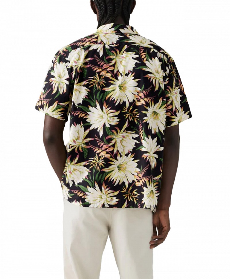 LEVIS® SUNSET CAMP SHIRT DESERT BLOOMS FLORAL JET BLACK