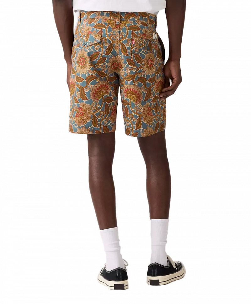 LEVIS® XX CHINO AUTHENTIC RELAXED SHORTS WHITE PEPPER ELIAN FLORAL PRINT