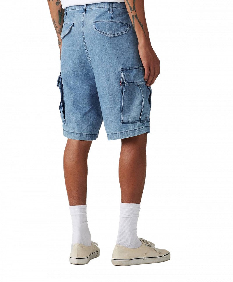 LEVIS® CARRIER CARGO SHORTS ONLY UP FROM HERE LIGHTWEIGHT DENIM - BLUE