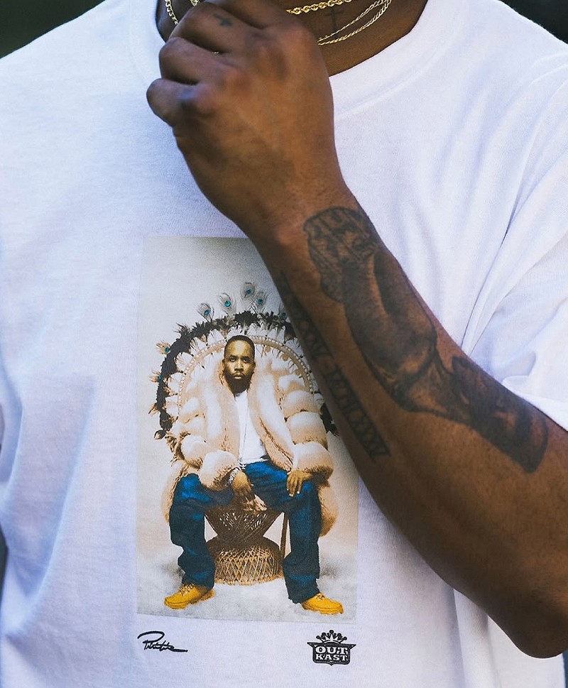 PRIMITIVE X OUTKAST REGAL TEE WHITE