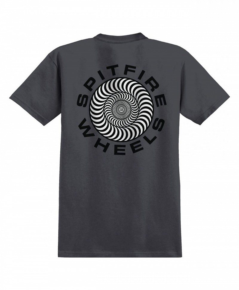 SPITFIRE CLASSIC 87 SWIRL FILL TEE CHARCOAL