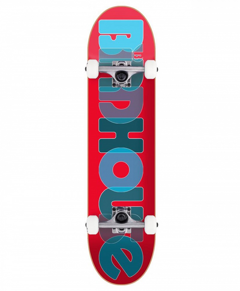 BIRDHOUSE OPACITY LOGO 2 STAGE 1 COMPLETE SKATEBOARD 8 RED