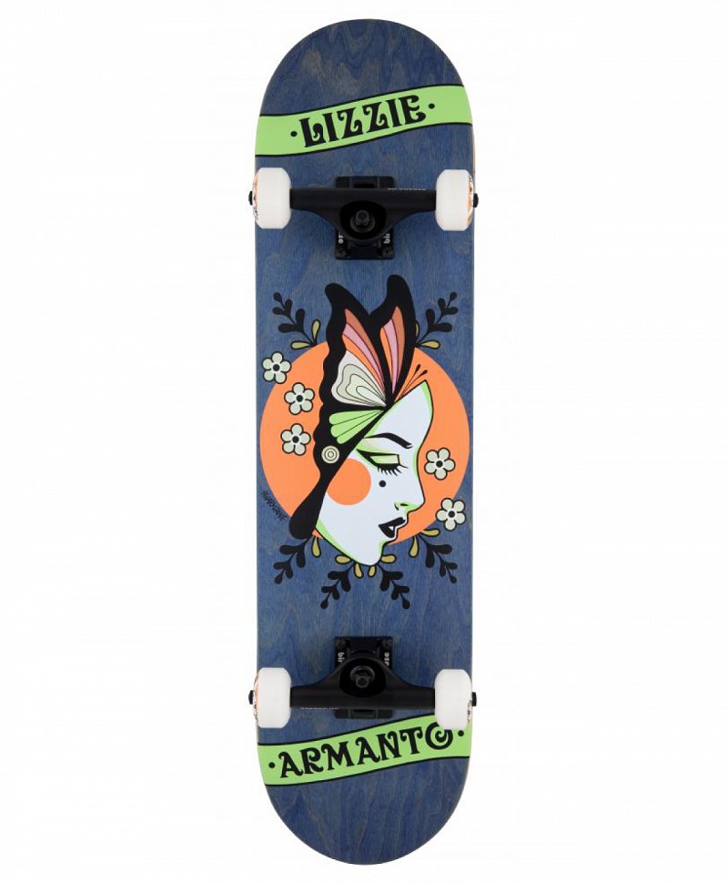 BIRDHOUSE ARMANTO BUTTERFLY STAGE 3 COMPLETE SKATEBOARD 8 BLUE