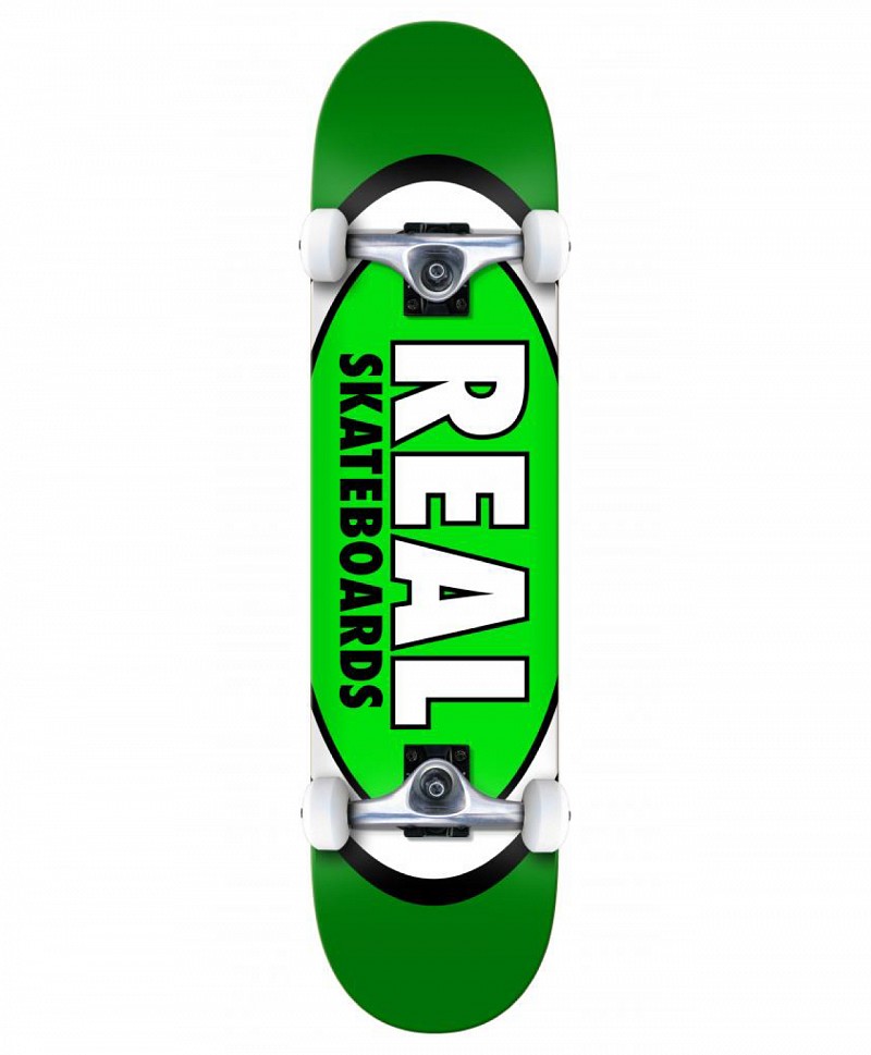 REAL CLASSIC OVAL COMPLETE SKATEBOARD 8 GREEN