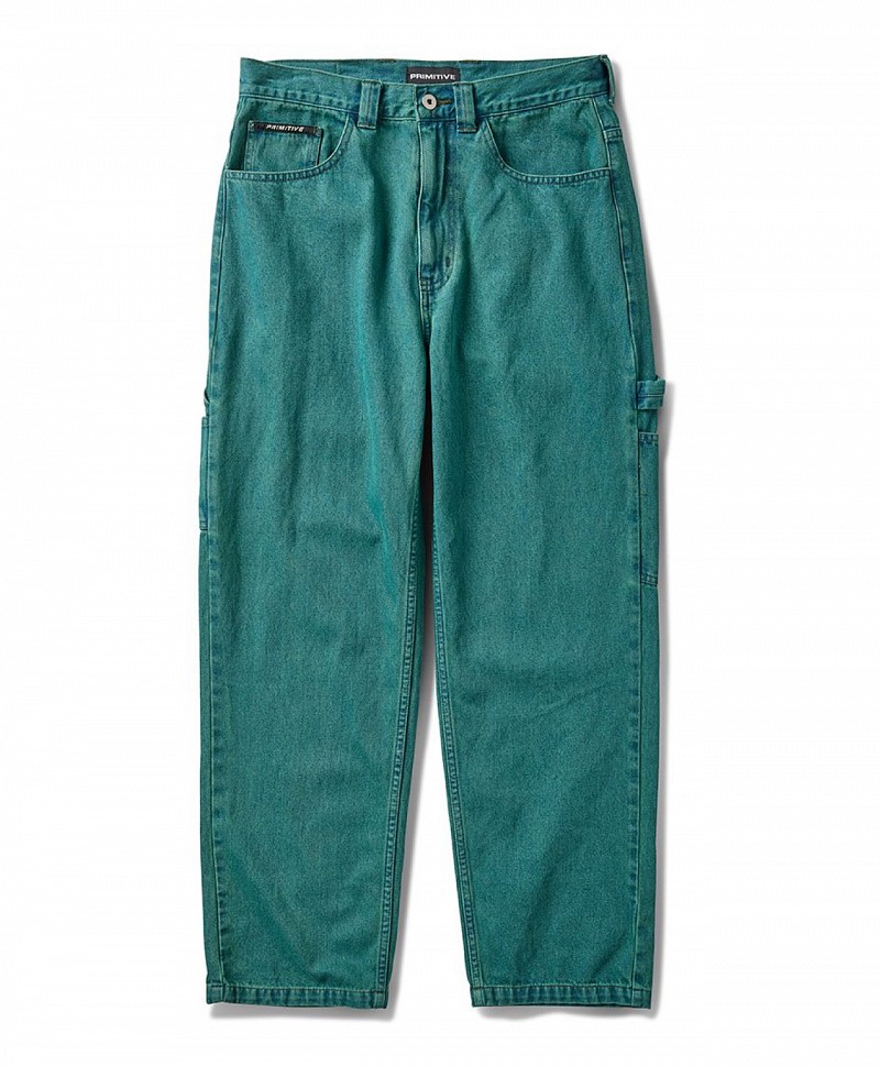 PRIMITIVE SAVIOR CARPENTER PANTS GREEN