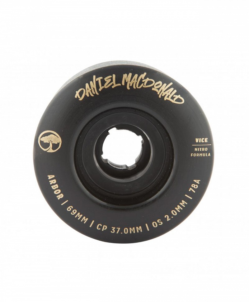 ARBOR COLLECTIVE VICE DANIEL MACDONALD 78A 69MM SIGNATURE WHEELS BLACK