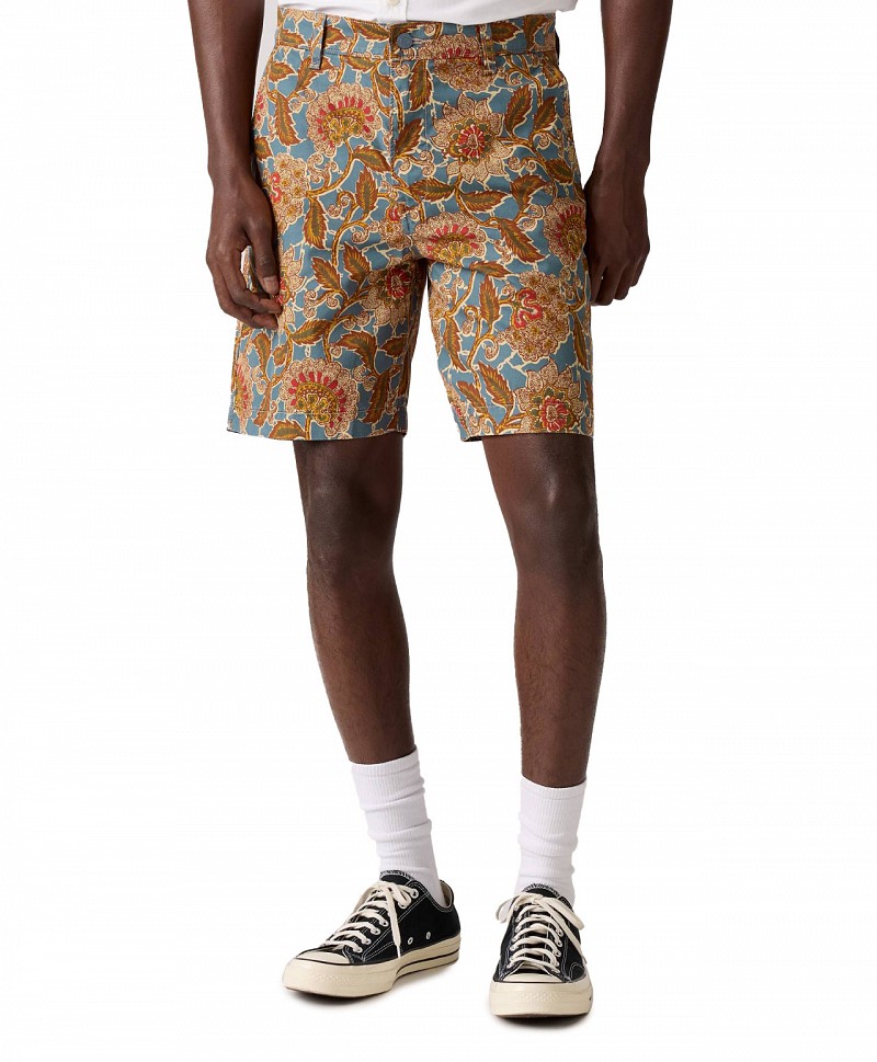 LEVIS® XX CHINO AUTHENTIC RELAXED SHORTS WHITE PEPPER ELIAN FLORAL PRINT