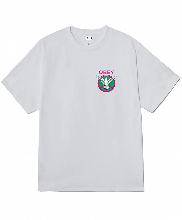 OBEY PEACE DEFENDERS TEE WHITE