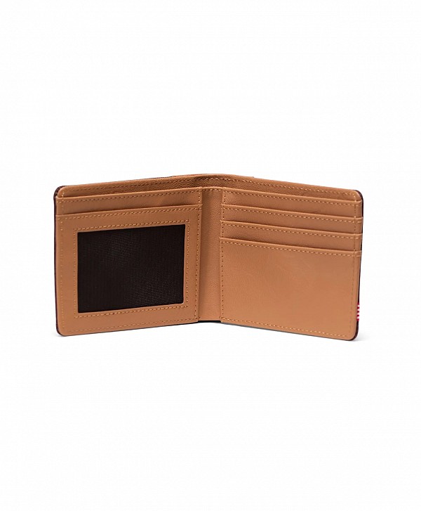 HERSCHEL HANK WALLET POTTING SOIL CROSSHATCH/NATURAL