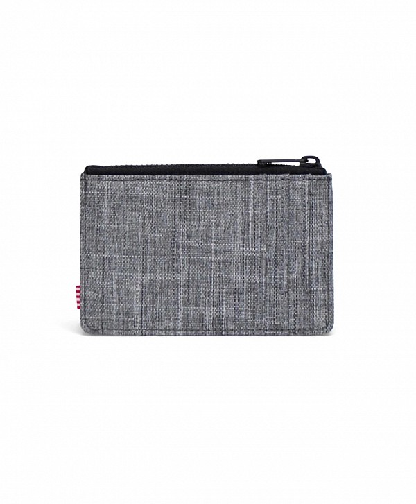HERSCHEL OSCAR CARDHOLDER RAVEN CROSSHATCH